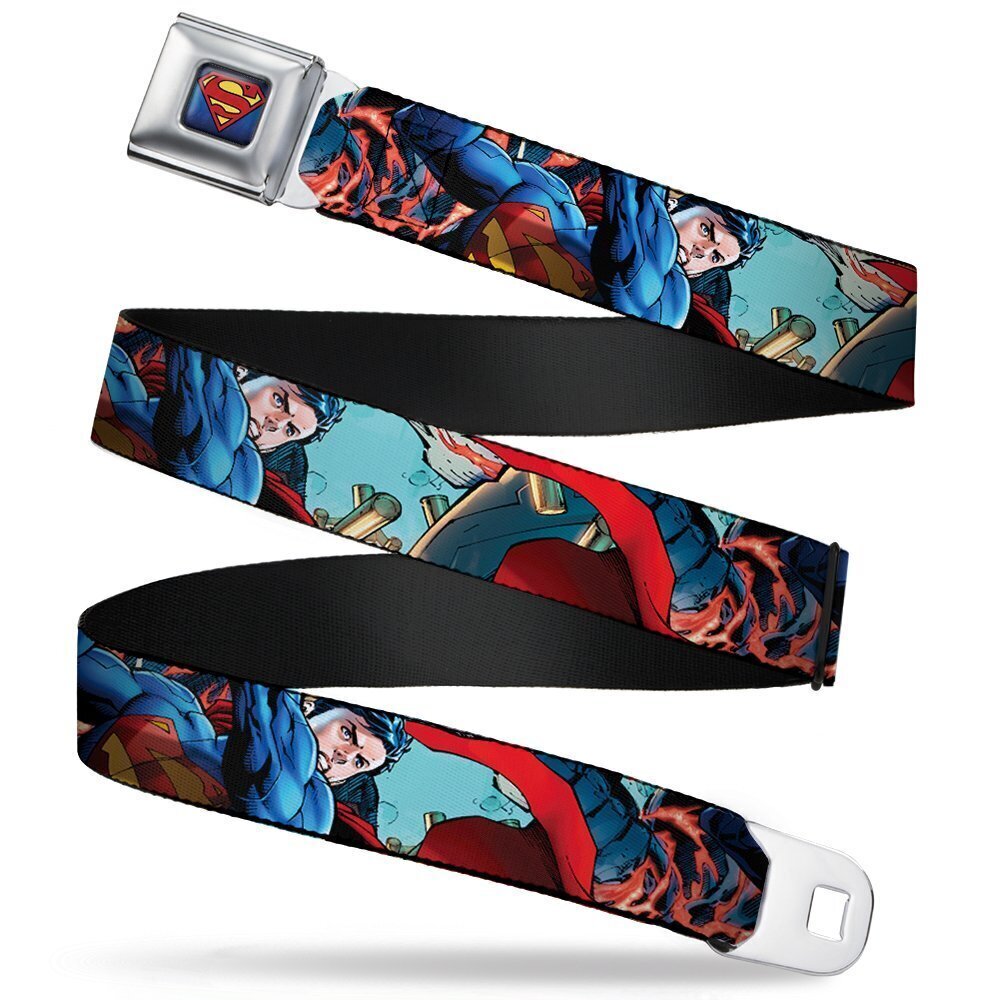 4615 Belt Seatbelt Buckle New 52 Superman 1 Action Pose Explosion Bullets